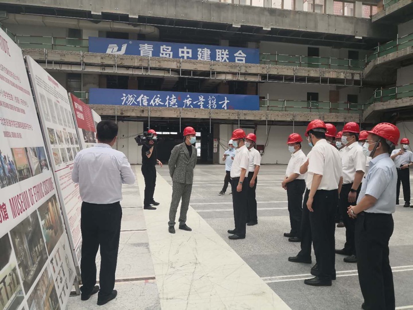 中建聯(lián)合|山東省委常委、青島市委書記王清憲走訪調(diào)研北服青島時(shí)尚產(chǎn)業(yè)園項(xiàng)目(圖1)