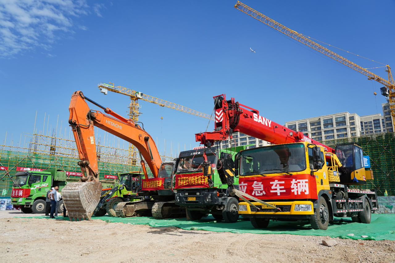 中建聯(lián)合承辦2021年嶗山區(qū)住建領域突發(fā)事件應急救援聯(lián)合演練(圖4)